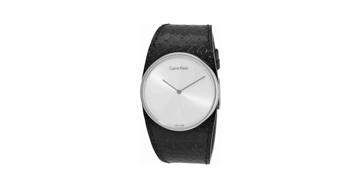 Montre femme Calvin Klein Spellbound cuir noir - Montres/Montres Femmes